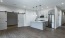 a kitchen with white cabinets